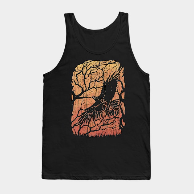 Crow In The Forest Tank Top by vender